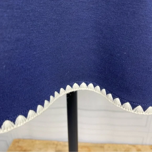 Louche 60's Inspired Mini Dress - Navy &‎ Ivory - Women's Size UK 12 (US 8) - Picture 10 of 14